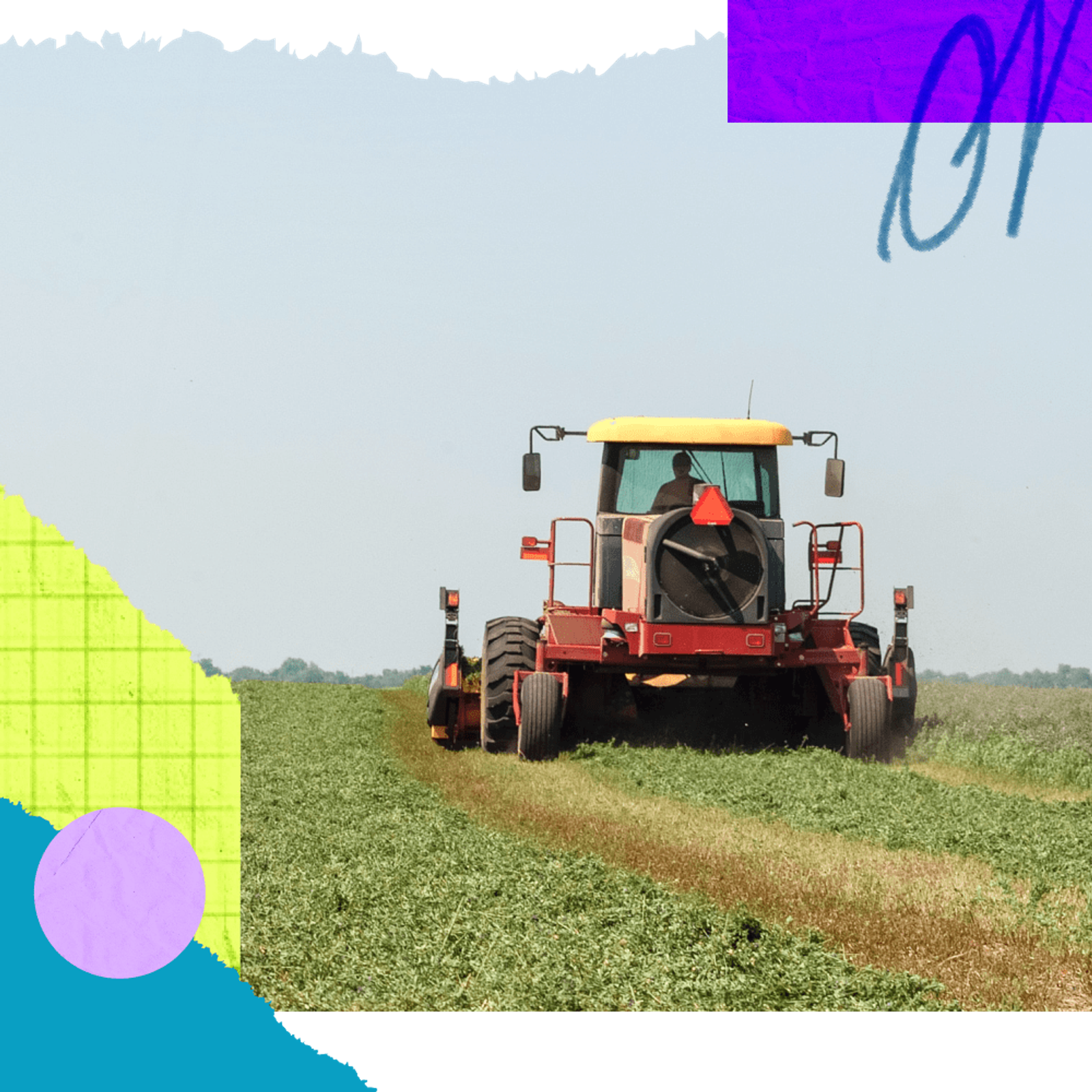 Tractor in a field