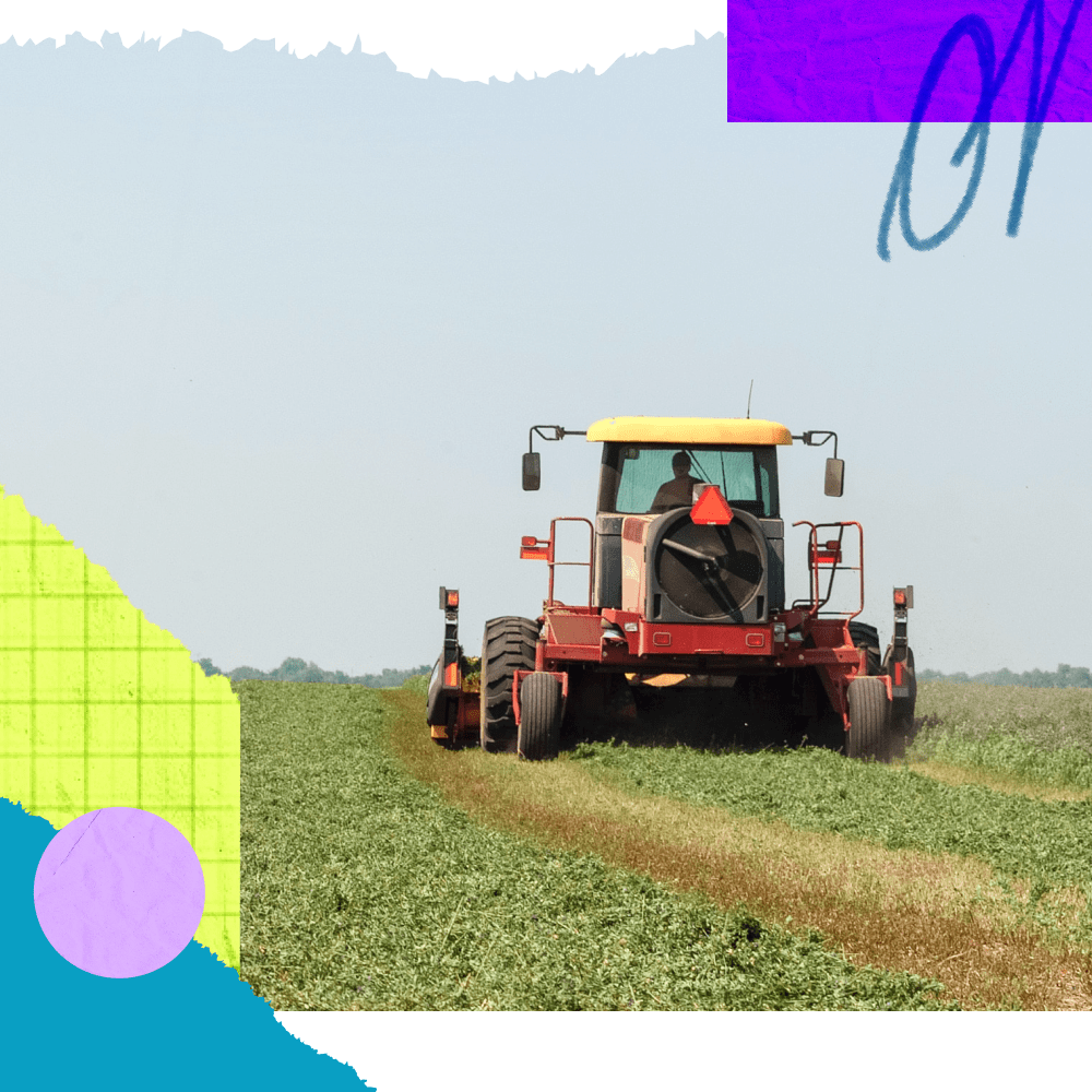 Tractor in a field