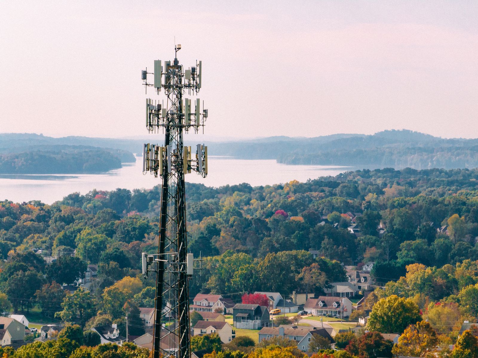 Cell Phone Repeater 5G Tower in Rural Tennessee