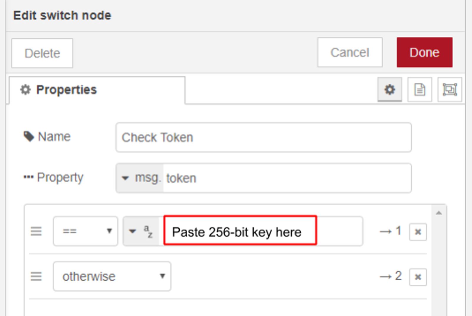 256-bit key for device authentication