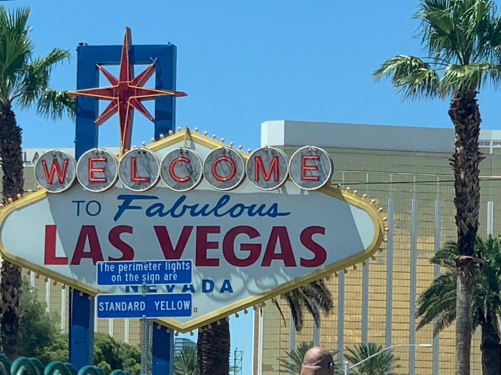 tourist sight seeing on Fremont Street in Las Vegas