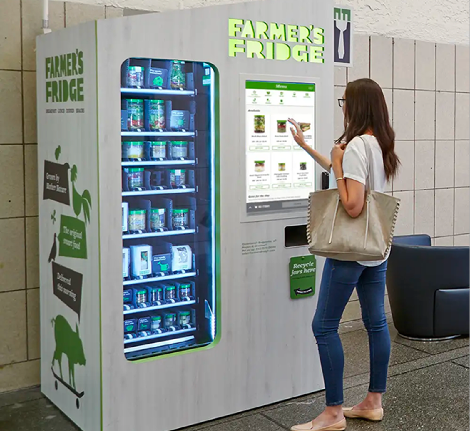 Farmer's Fridge vending machine