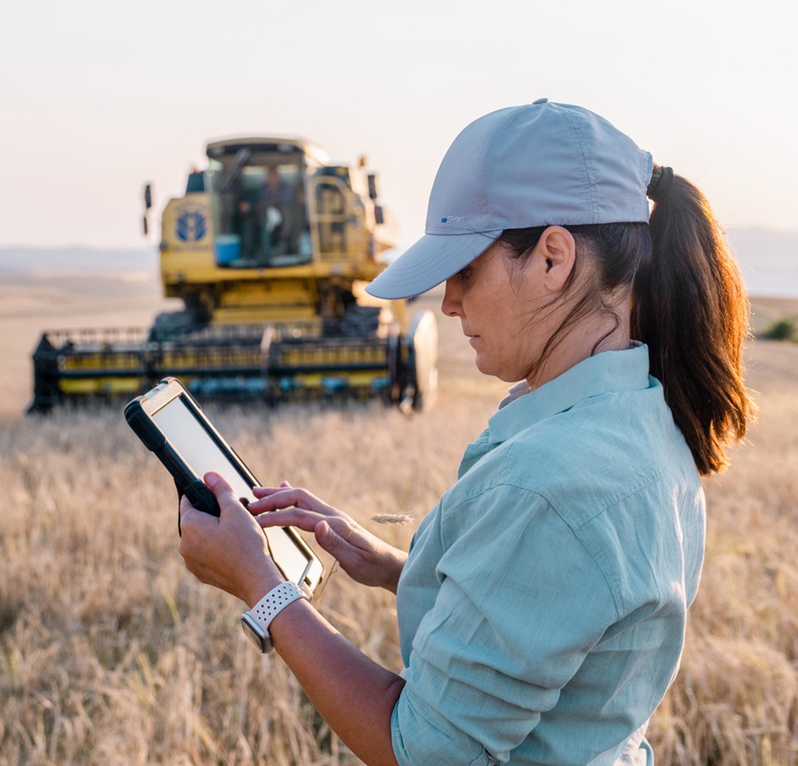 Connected farming equipment