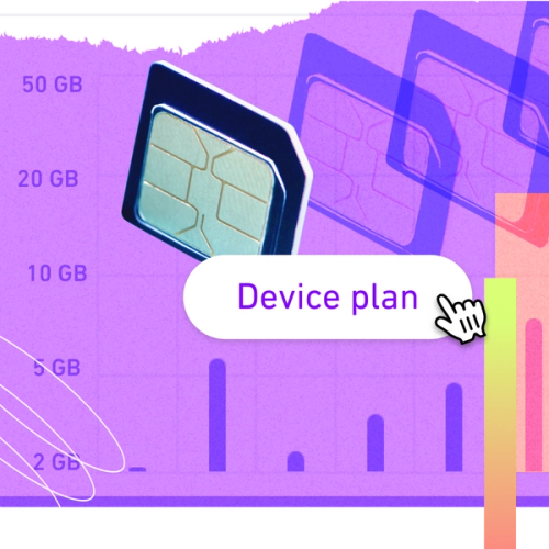 Illustration of a device plan being selected