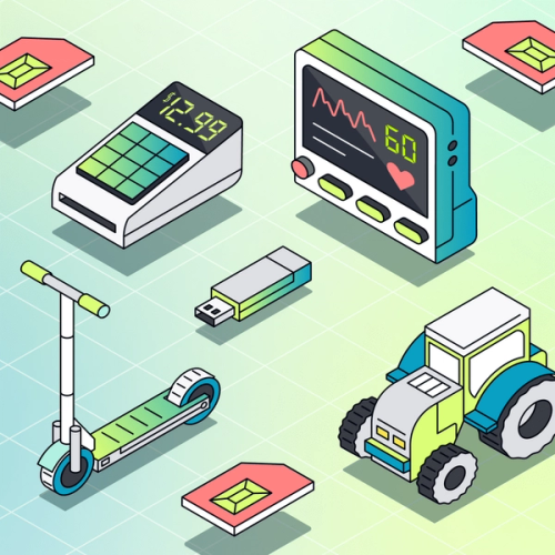 Illustrations of different types of IoT devices