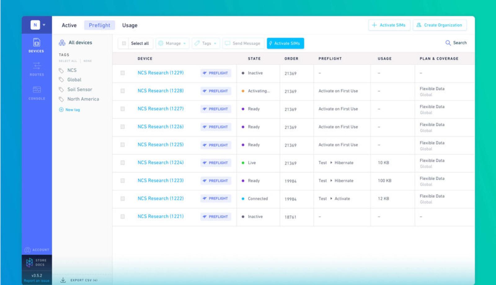 Hologram Preflight Dashboard