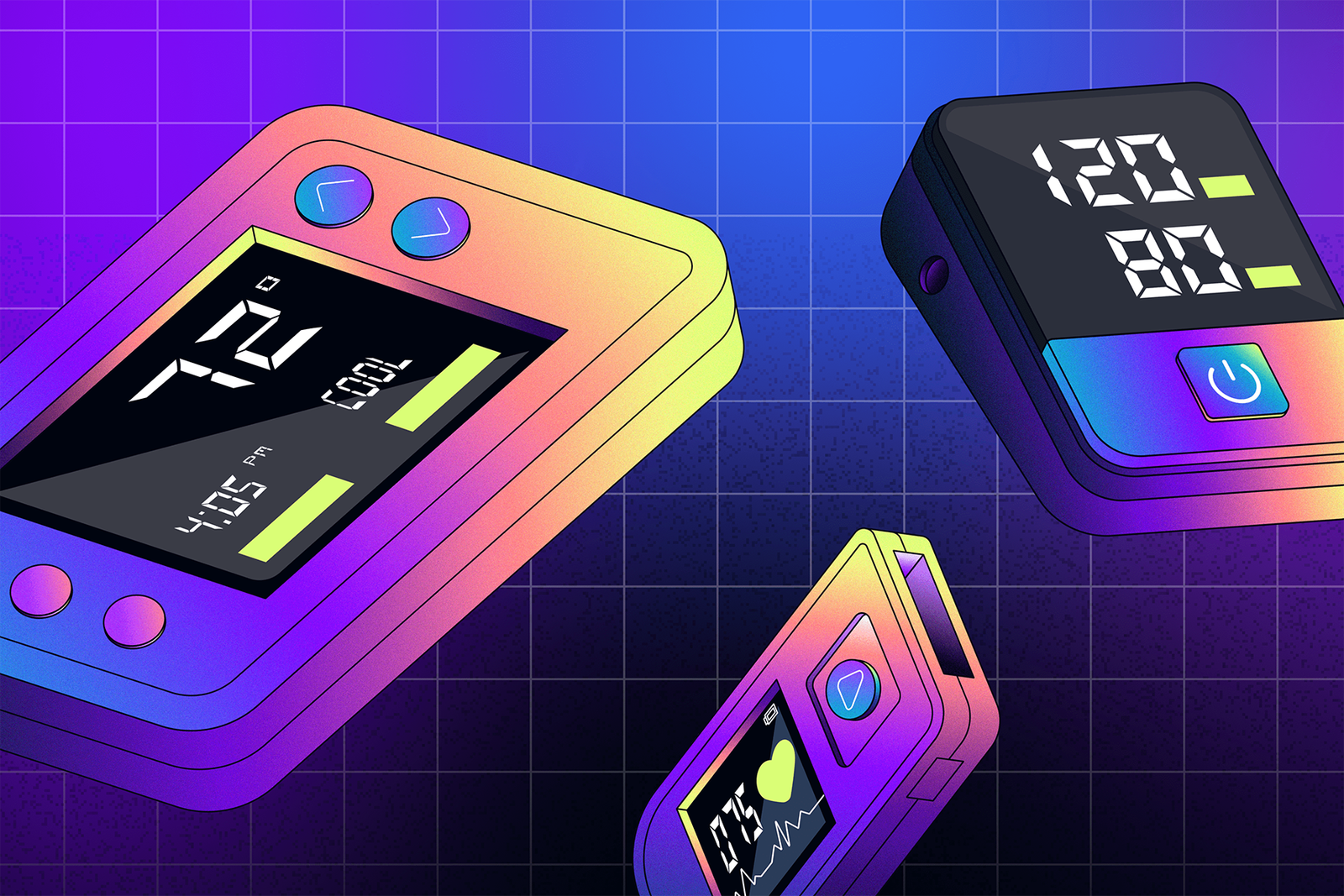 An illustration of IoT devices