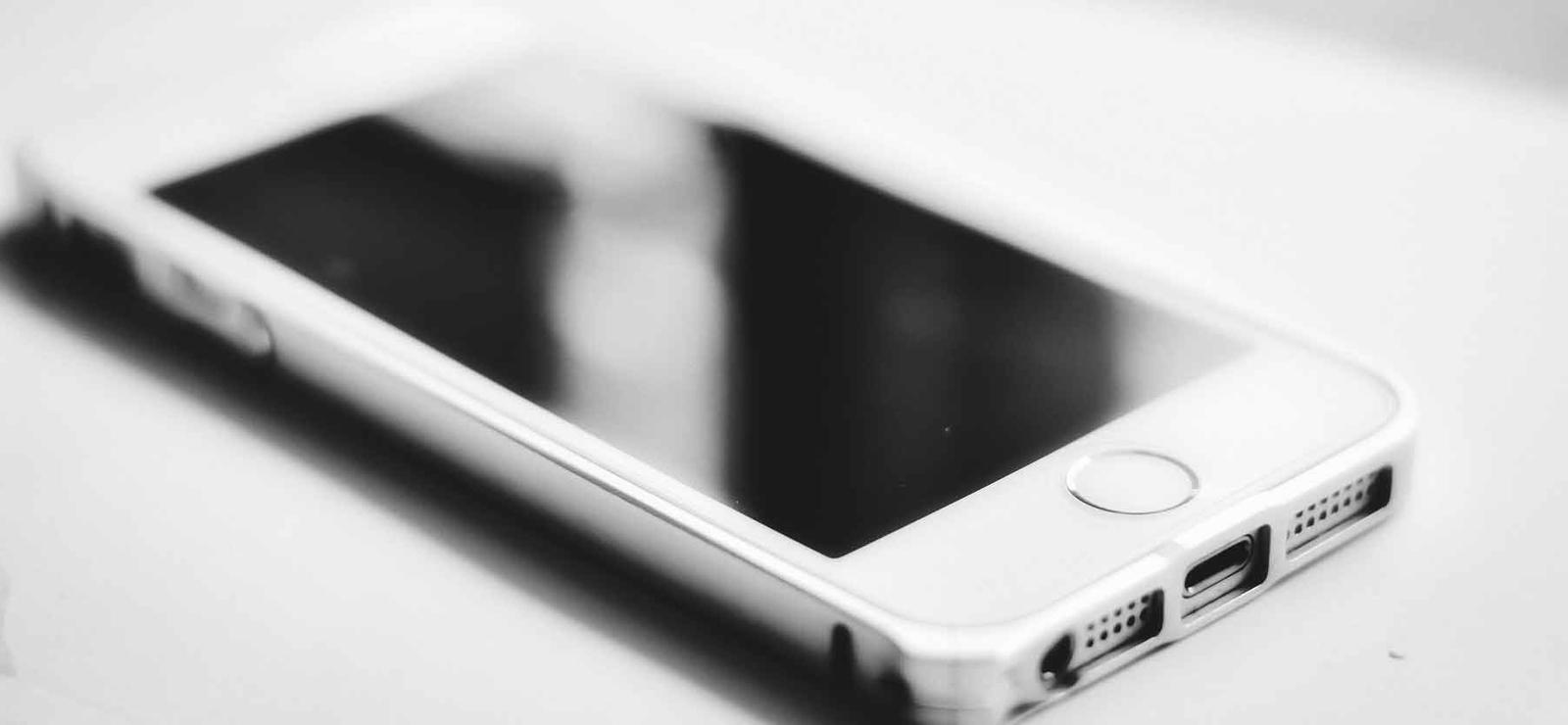 black and white cell phone