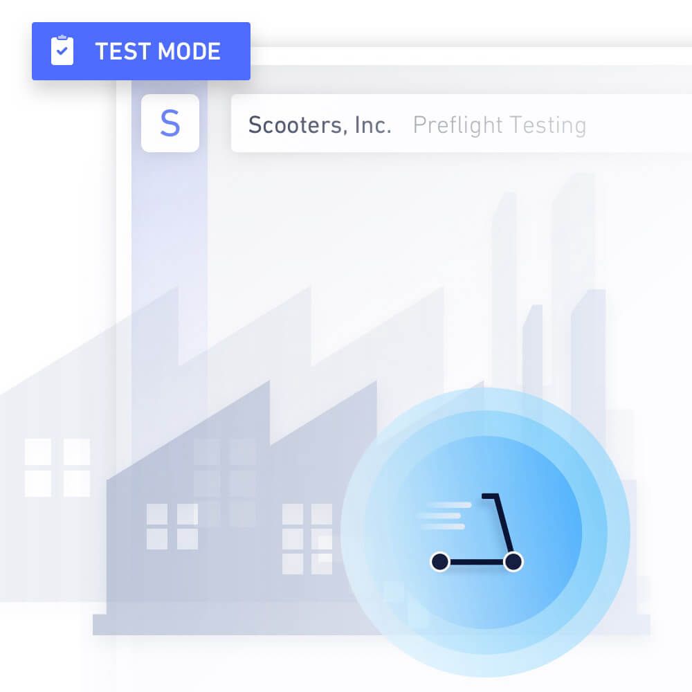 Hologram Preflight Test Mode