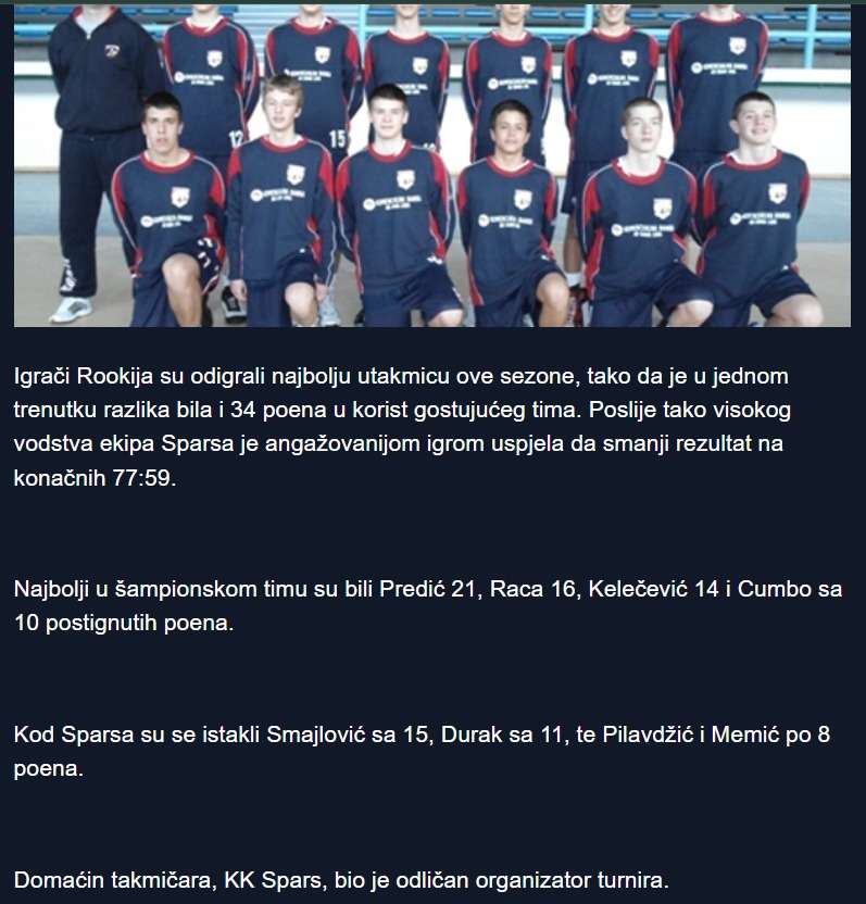 Jedna generacija - bezbroj trofeja