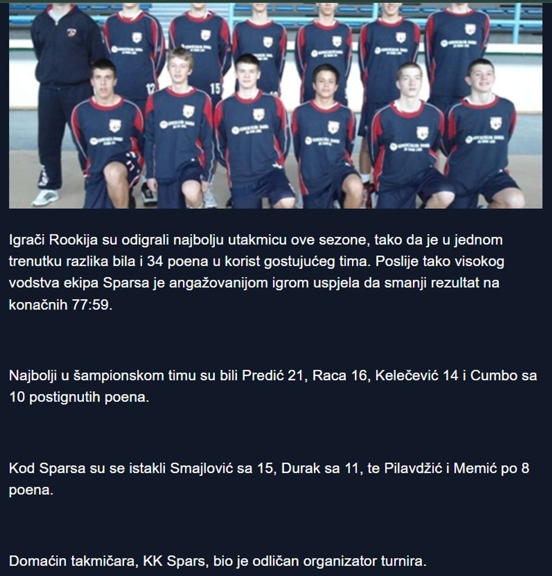 Jedna generacija - bezbroj trofeja