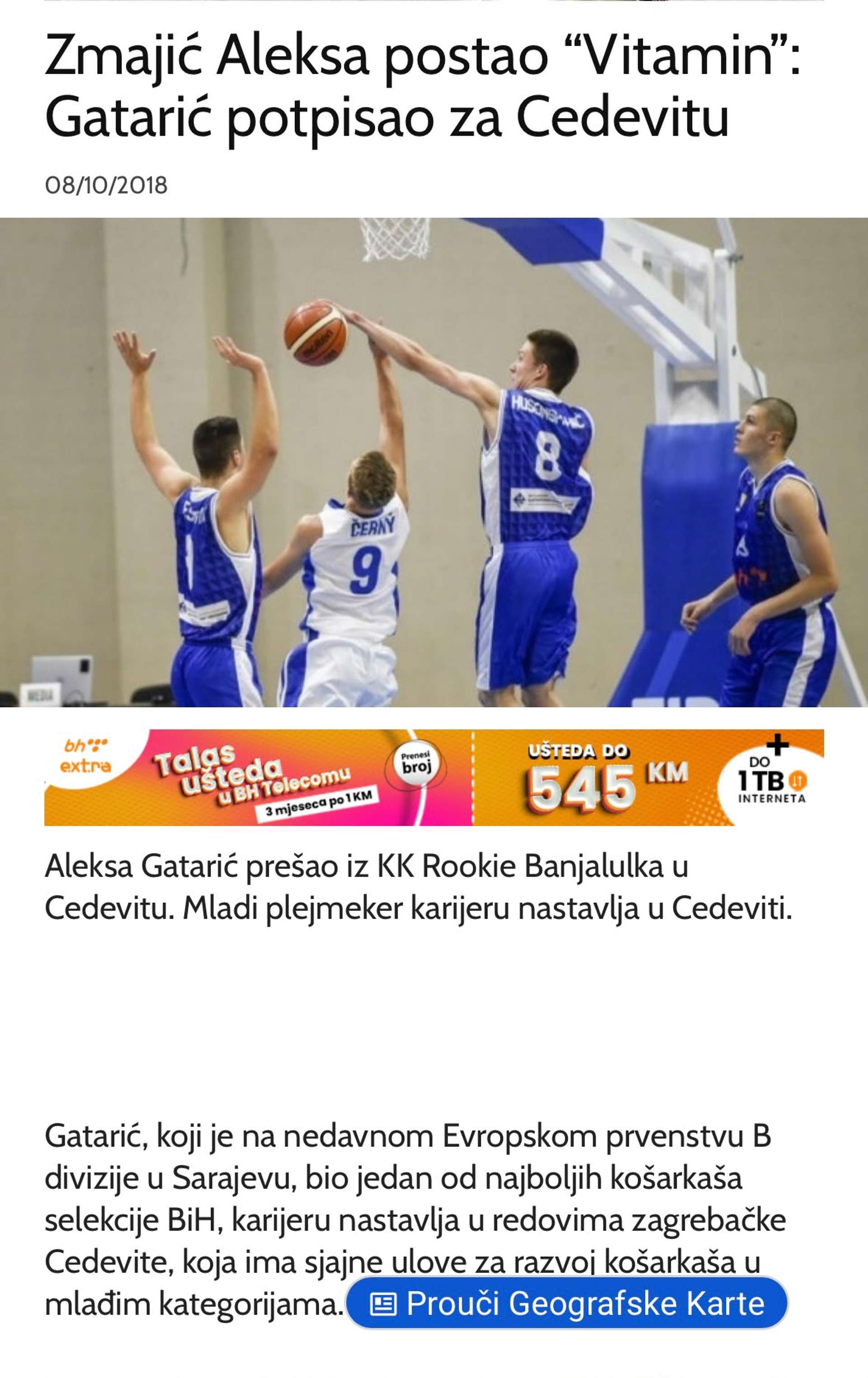 Aleksa Gatarić: kadar jednog velikog koraka