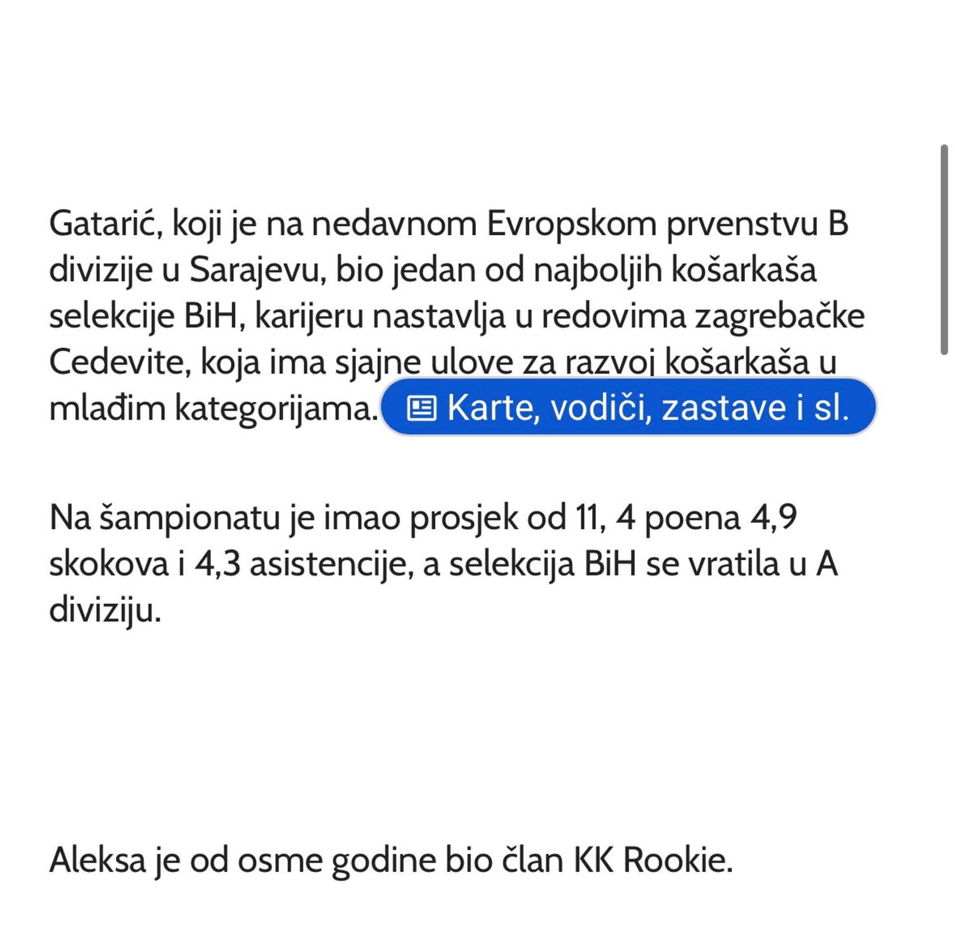 Aleksa Gatarić: kadar jednog velikog koraka