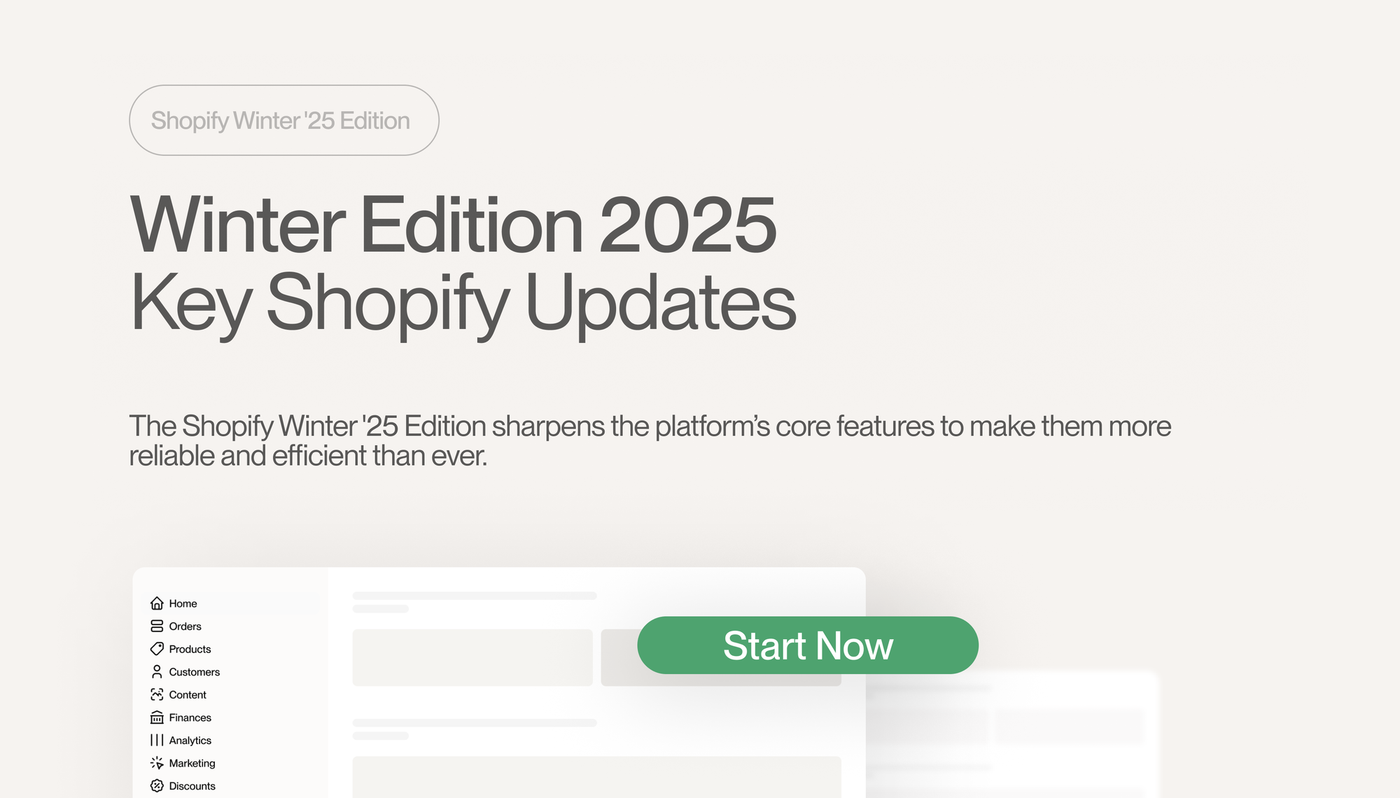 Shopify’s Winter '25 Edition: Focus on Performance, Stability, and Seamless Functionality