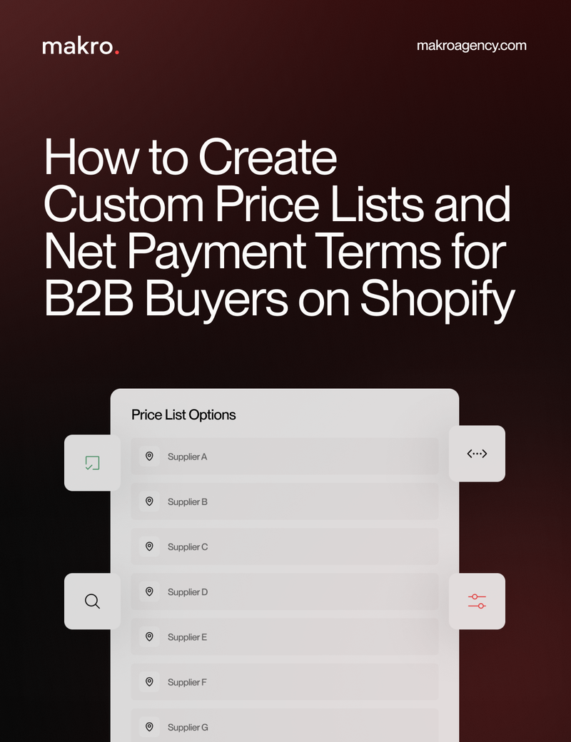 How to Create Custom Price Lists and Net Payment Terms for B2B Buyers on Shopify