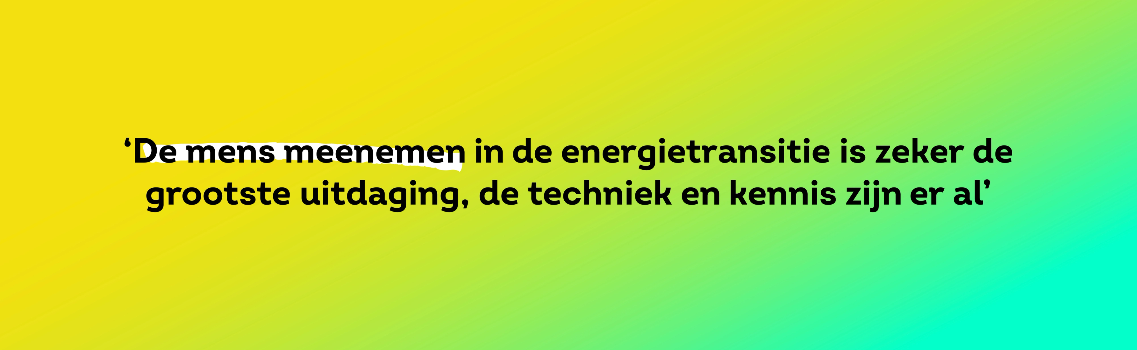 De mens meenemen