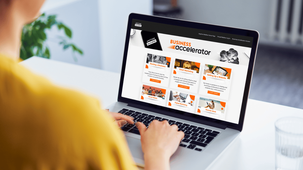 Anytime Mailbox Business Accelerator portal