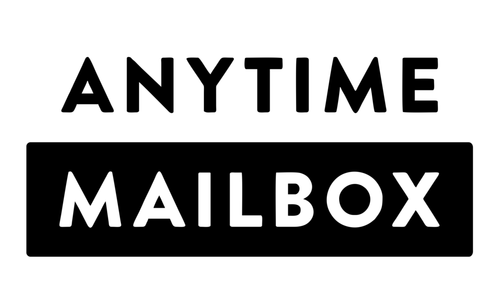 Anytime Mailbox Logo White (PNG)