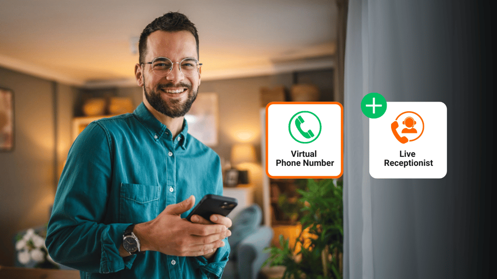 Virtual Phone Number and Live Receptionist