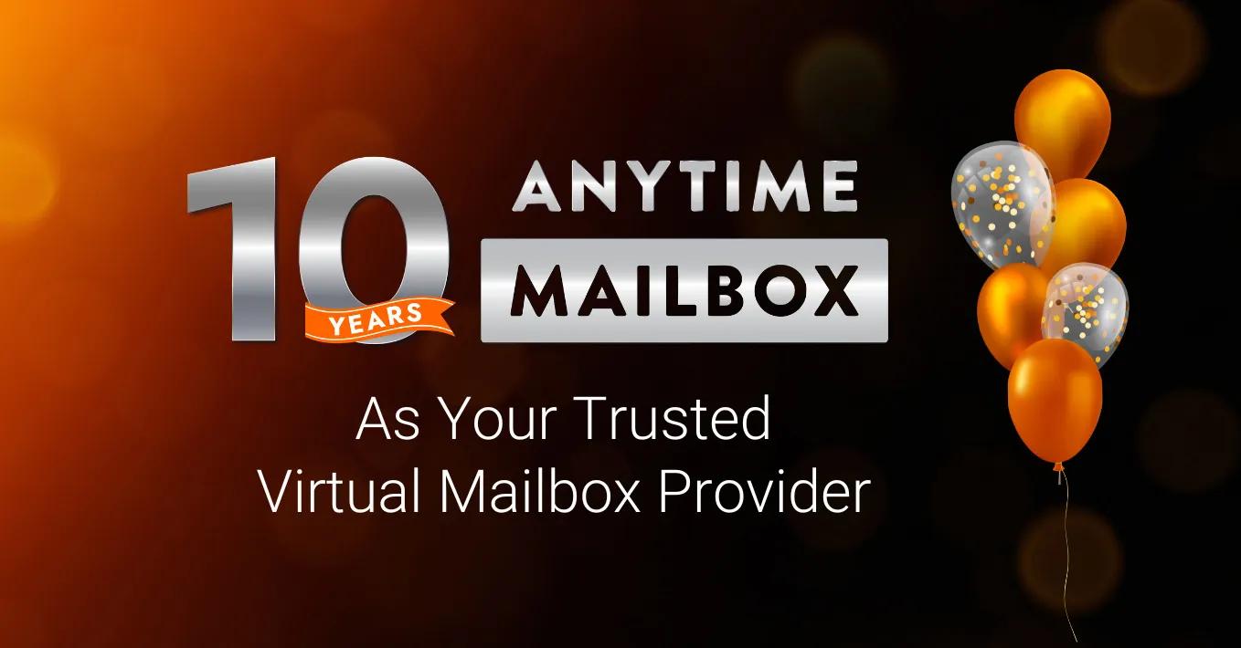 Anytime Mailbox Celebrates 10-Year Anniversary