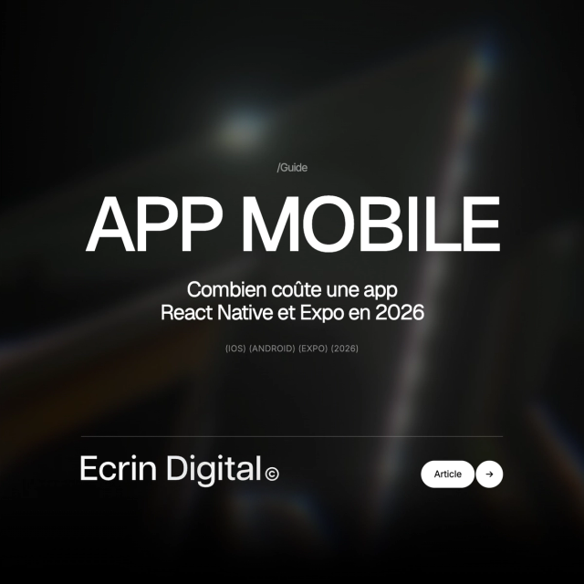 Combien coûte une application mobile React Native en 2026 ?