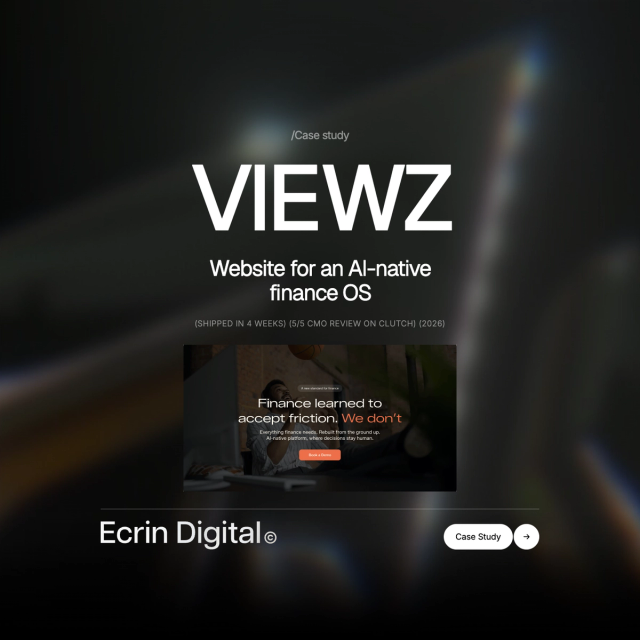 How We Built Viewz's AI Finance OS Website: A Design Case Study