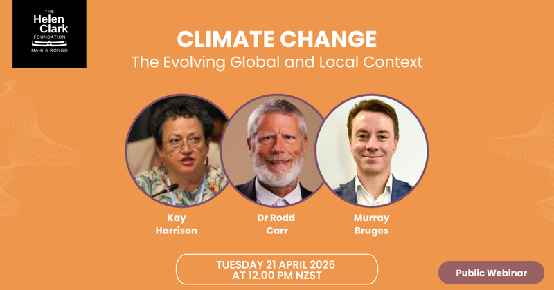 Graphic presenting details about the webinar, including headshots of the speakers Kay Harrison, Dr Rodd Carr and Murray Bruges