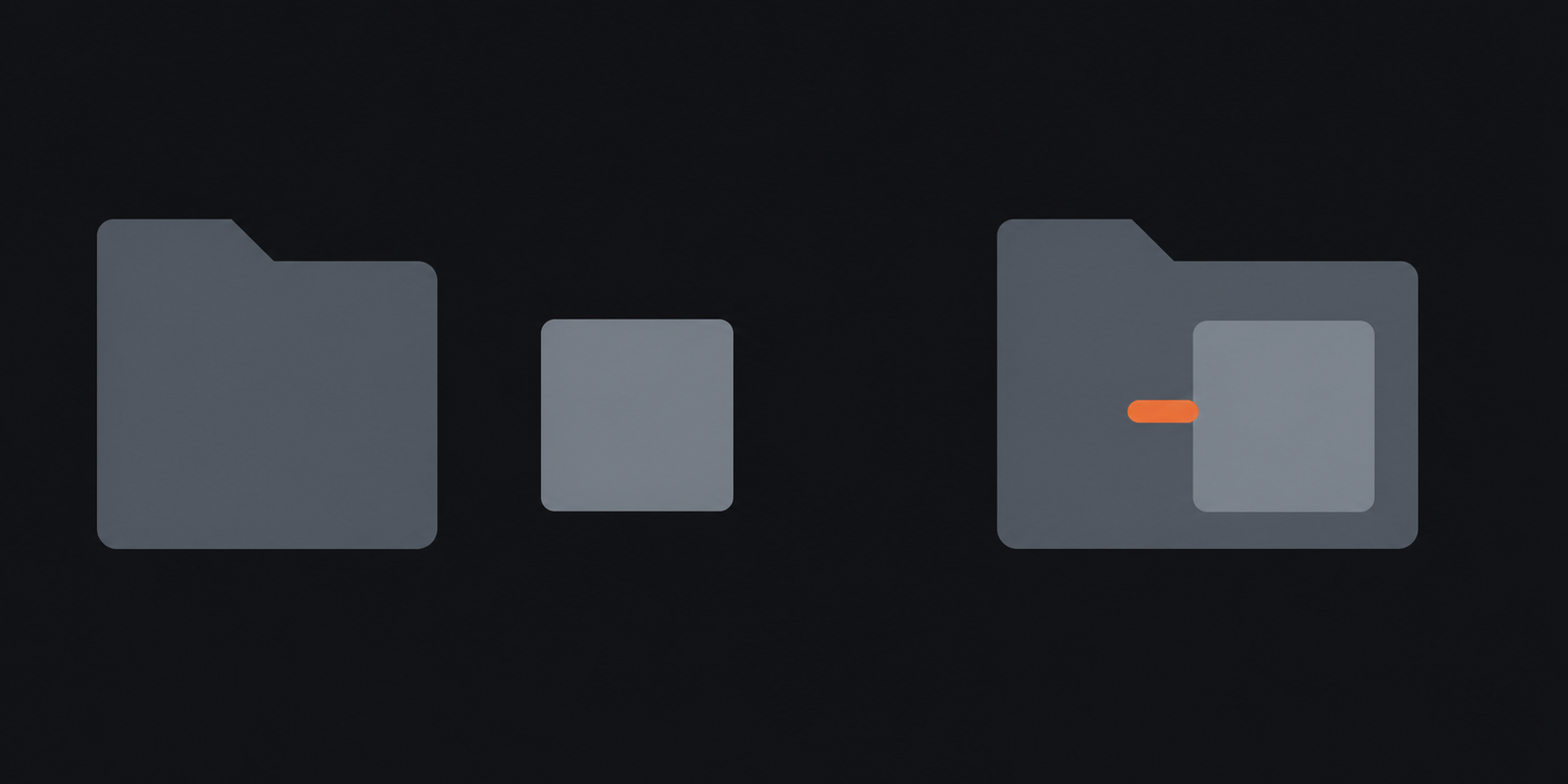 A separate AI module compared with one embedded inside the work folder.