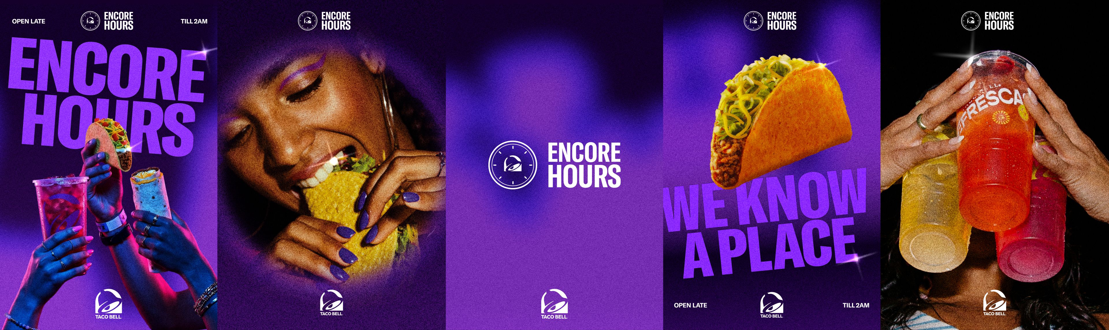 Encore Hours above-the-line posters, Direction B