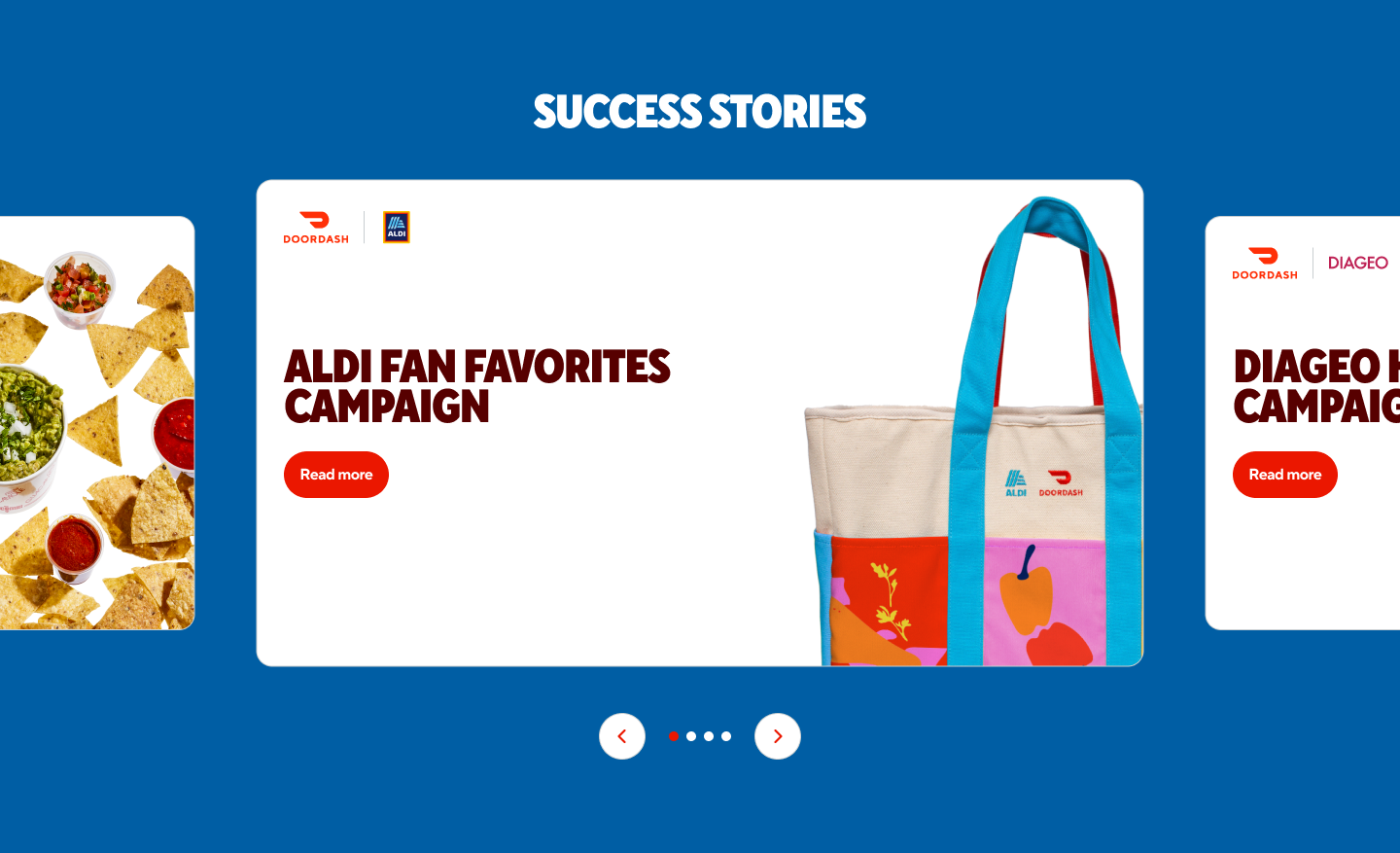 Success stories carousel