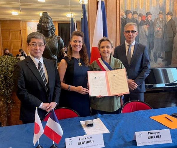 Signature du pacte d'amitié entre le 5ᵉ arrondissement et Bunkyō-ku — 7 juillet 2025