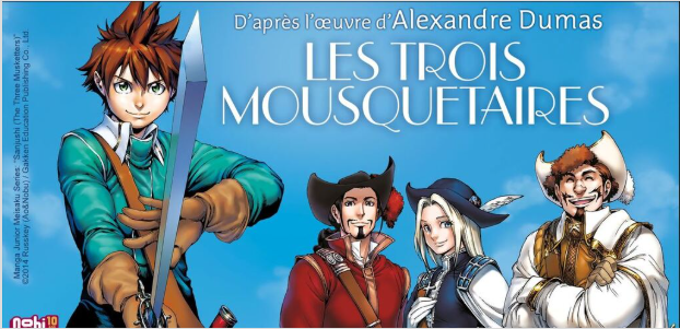 Le duo de mangaka Russkey, qui a adapté Les Trois Mousquetaires