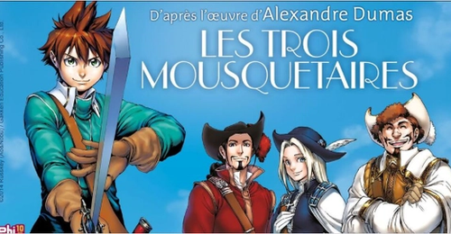 Le duo de mangaka Russkey, qui a adapté Les Trois Mousquetaires