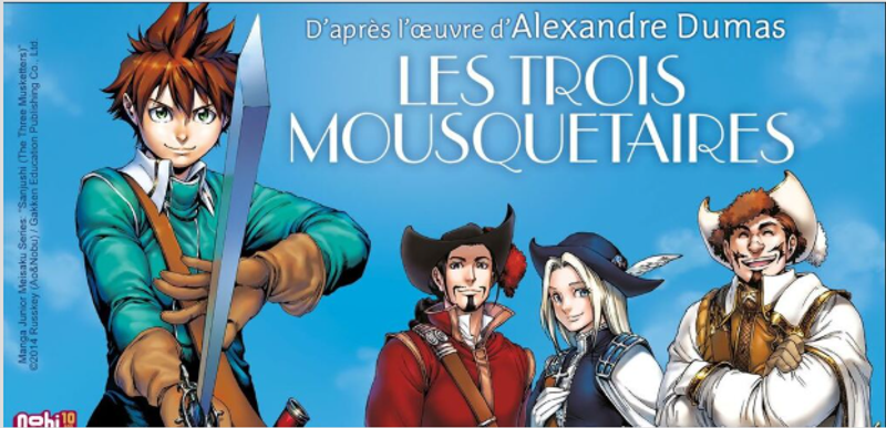 Le duo de mangaka Russkey, qui a adapté Les Trois Mousquetaires