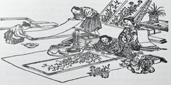 L'Art du Marouflage Japonais (Ura-uchi) avec Jocelyne Derudder
