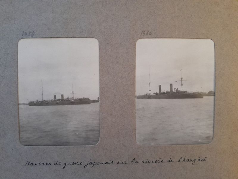 Photographies de navires de guerre japonais.