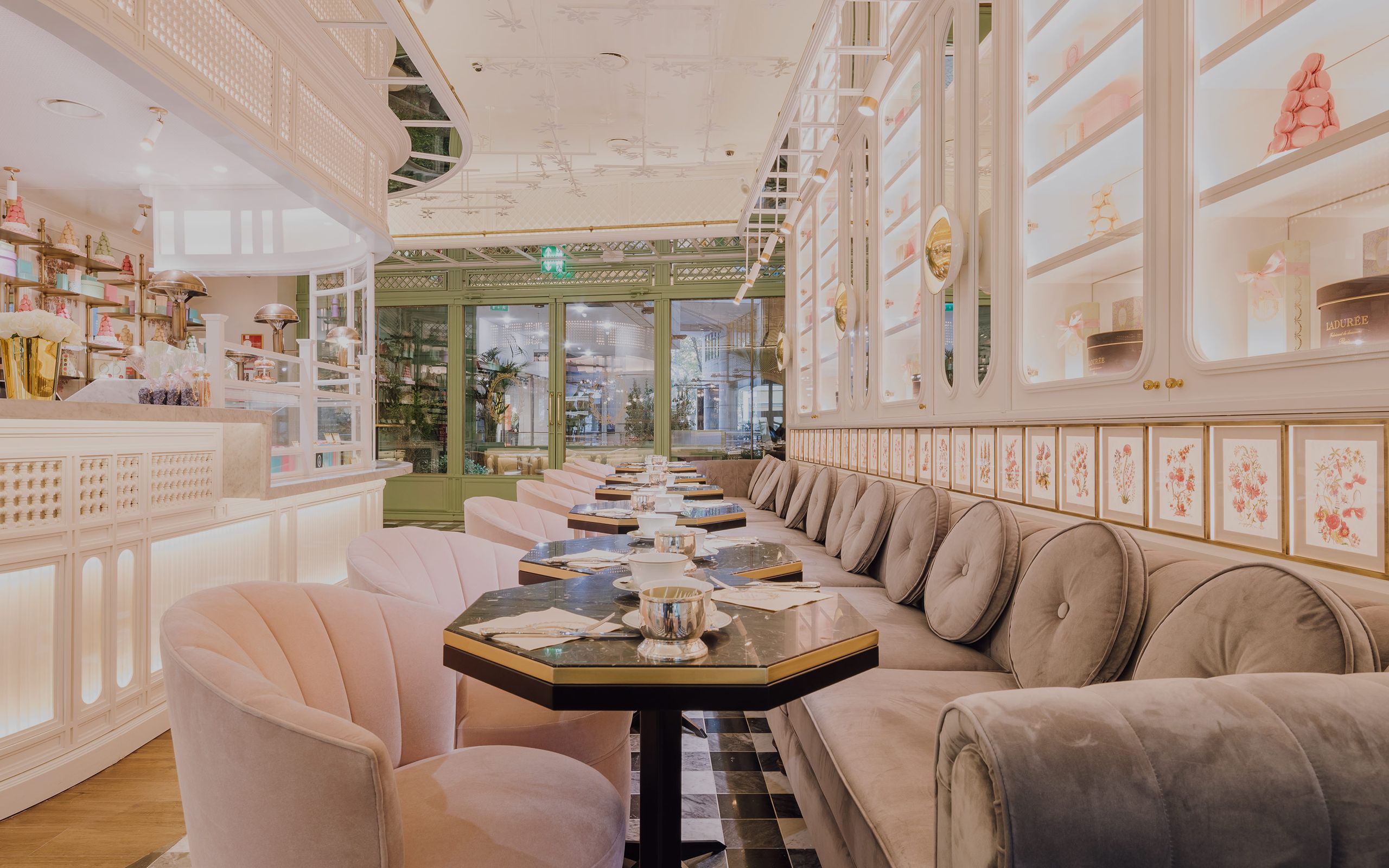 Laduree cafe interiors