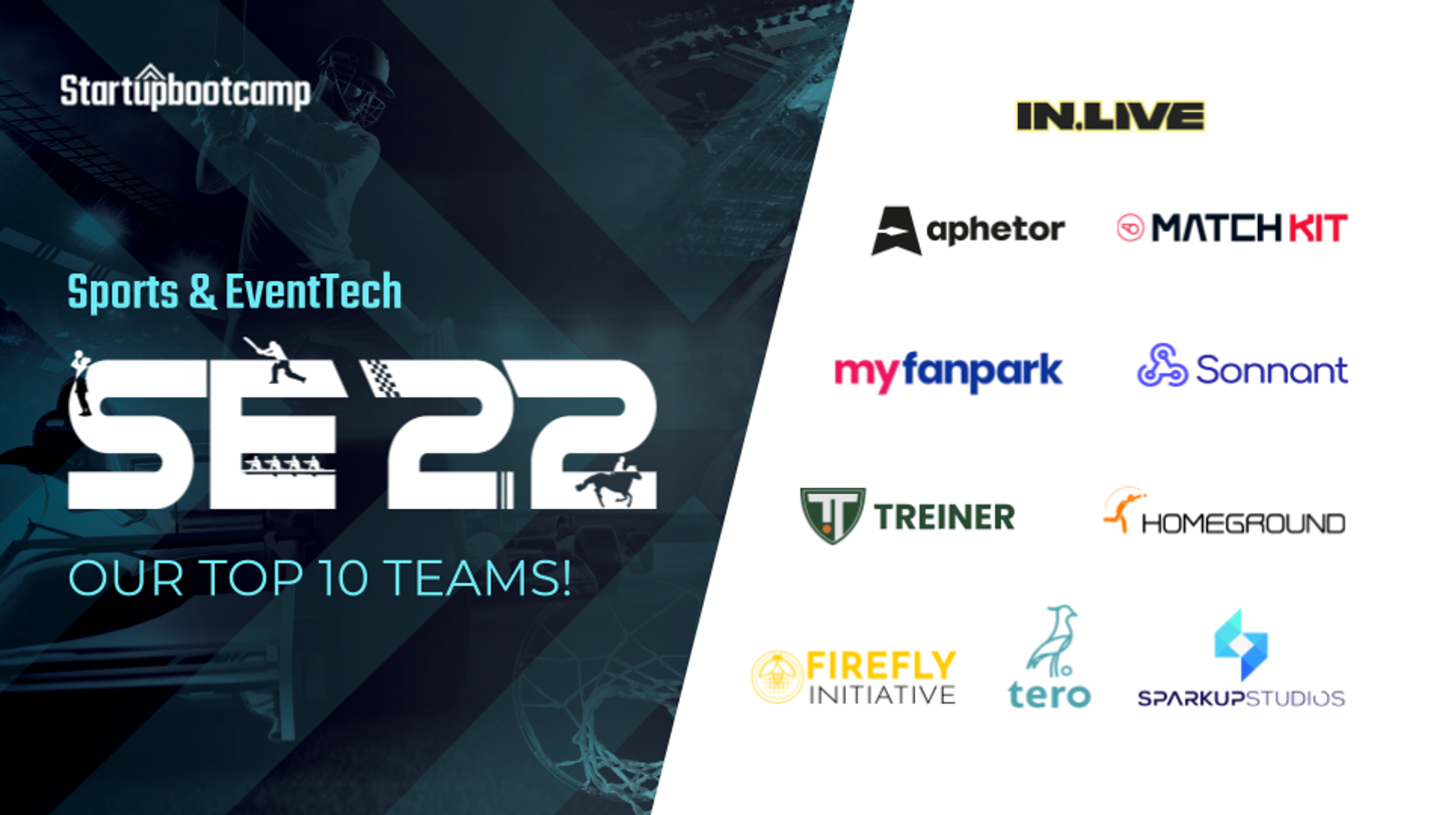 Meet the 9 best early stage Sport & EventTech startups from around the world. 