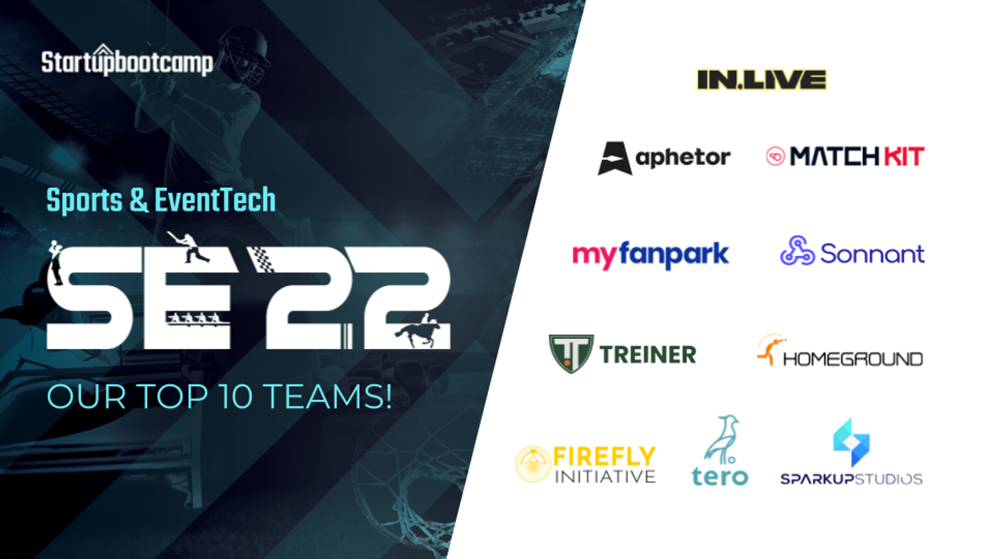 Meet the 9 best early stage Sport & EventTech startups from around the world.