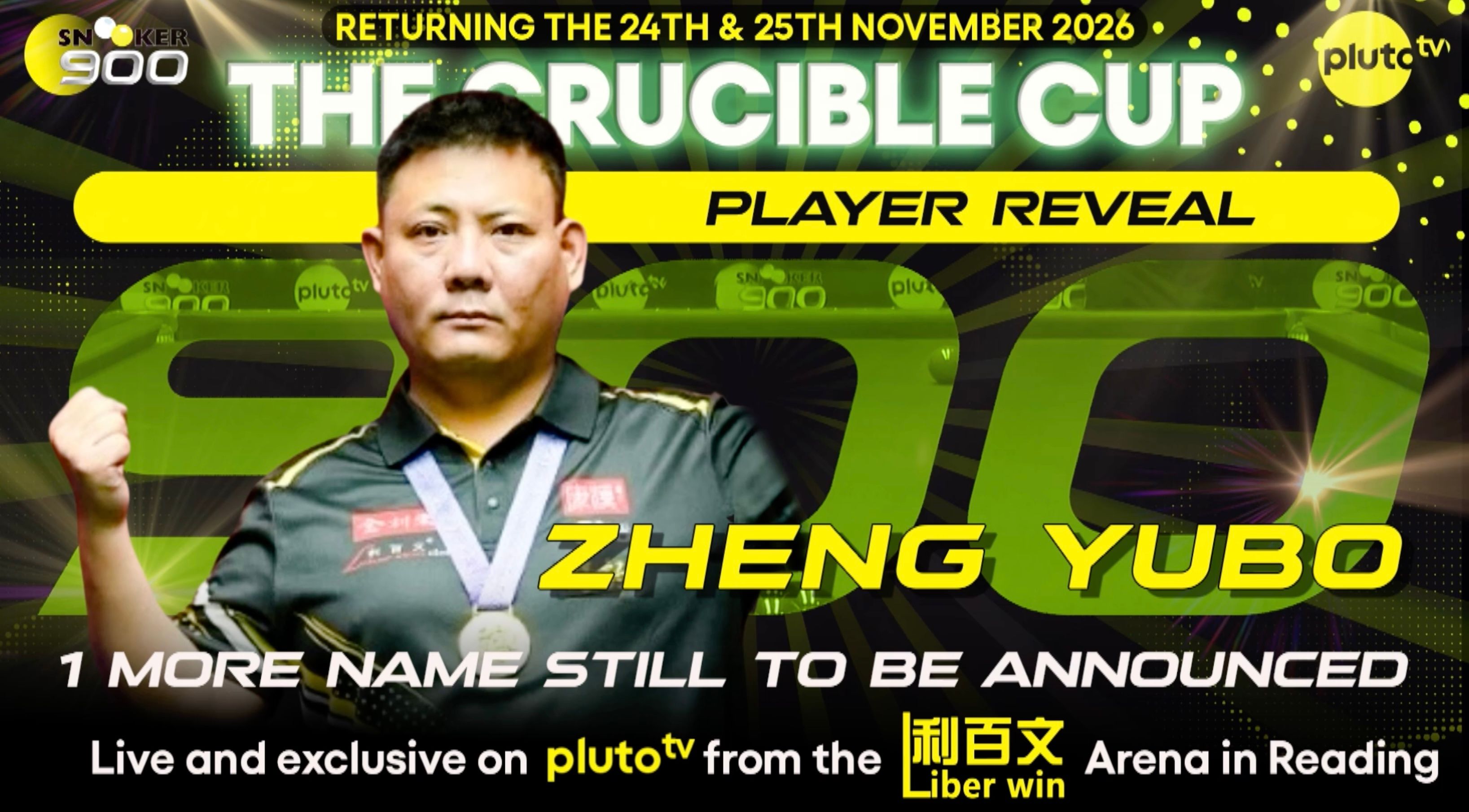 Zheng Yubo Makes UK Debut at Snooker 900 Crucible Cup