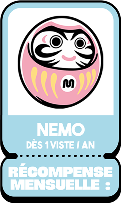 Carte du palier Nemo : dès 1 visite par an, récompense mensuelle