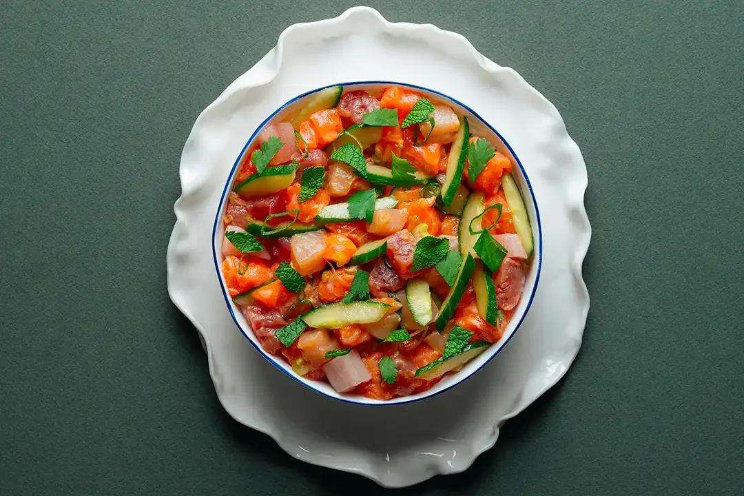 Chirashi Trio de Poissons Marinés