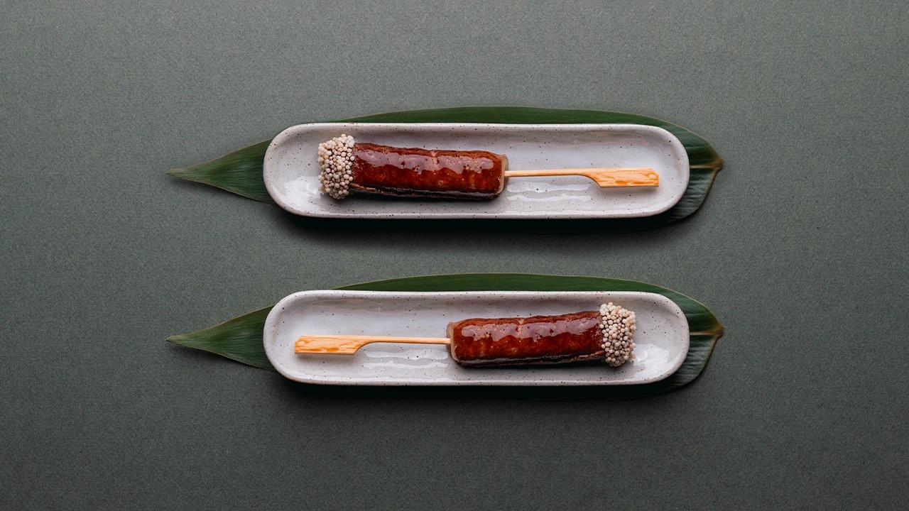Brochette Boeuf mariné et Fromage Fondu - 2 pièces