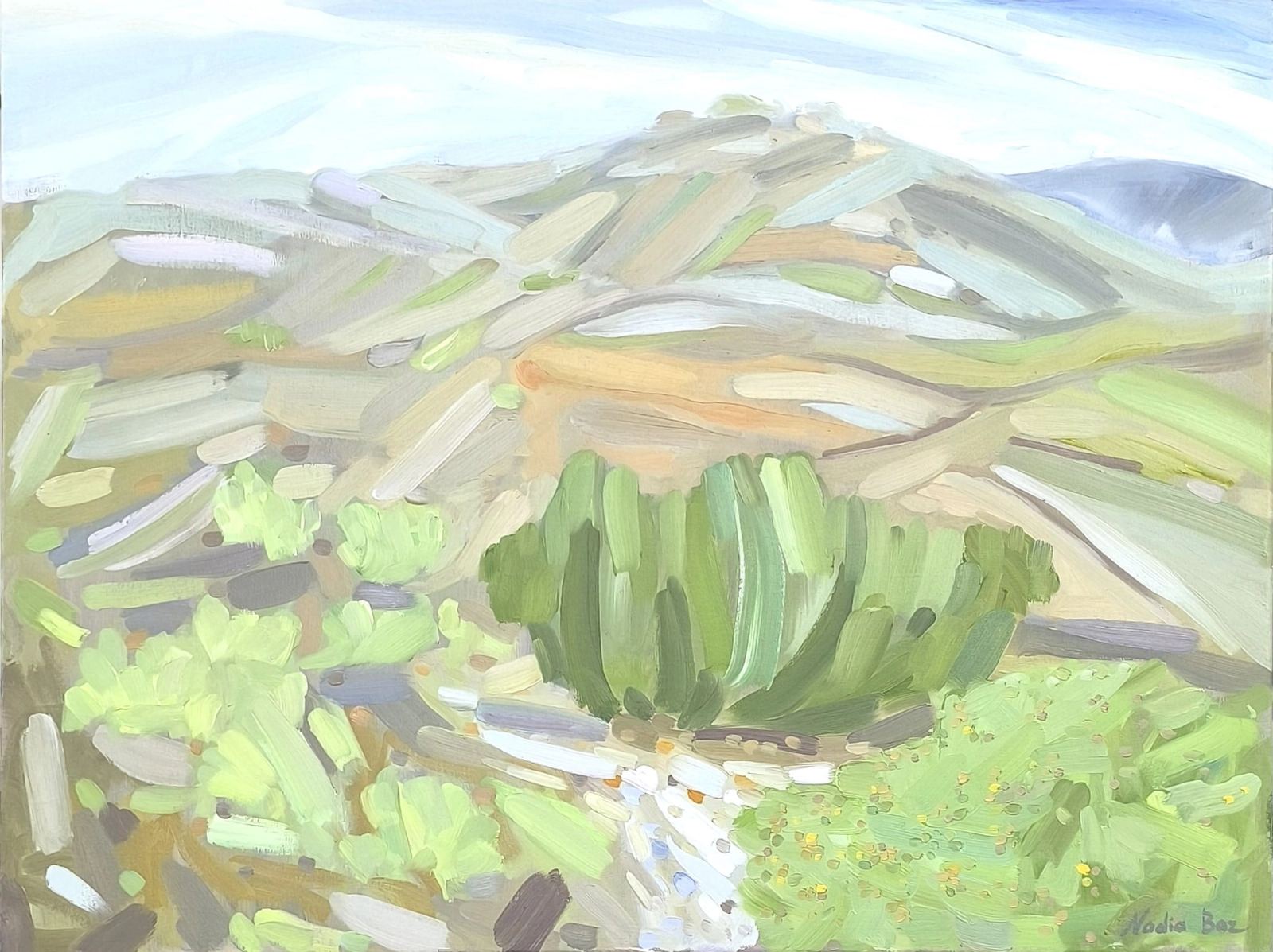 Desert, oil on canvas, 80 × 60 ס״מ, 2026