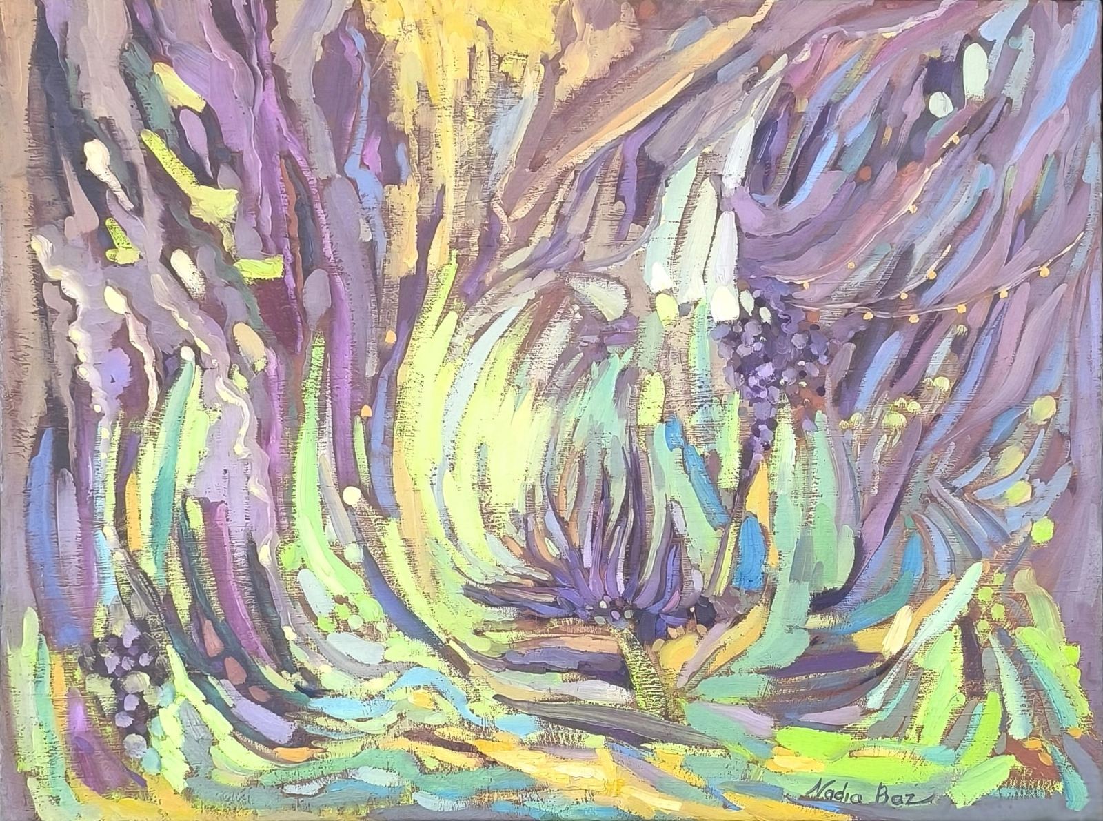 Botanical Garden, oil on canvas, 80 × 60 ס״מ, 2026