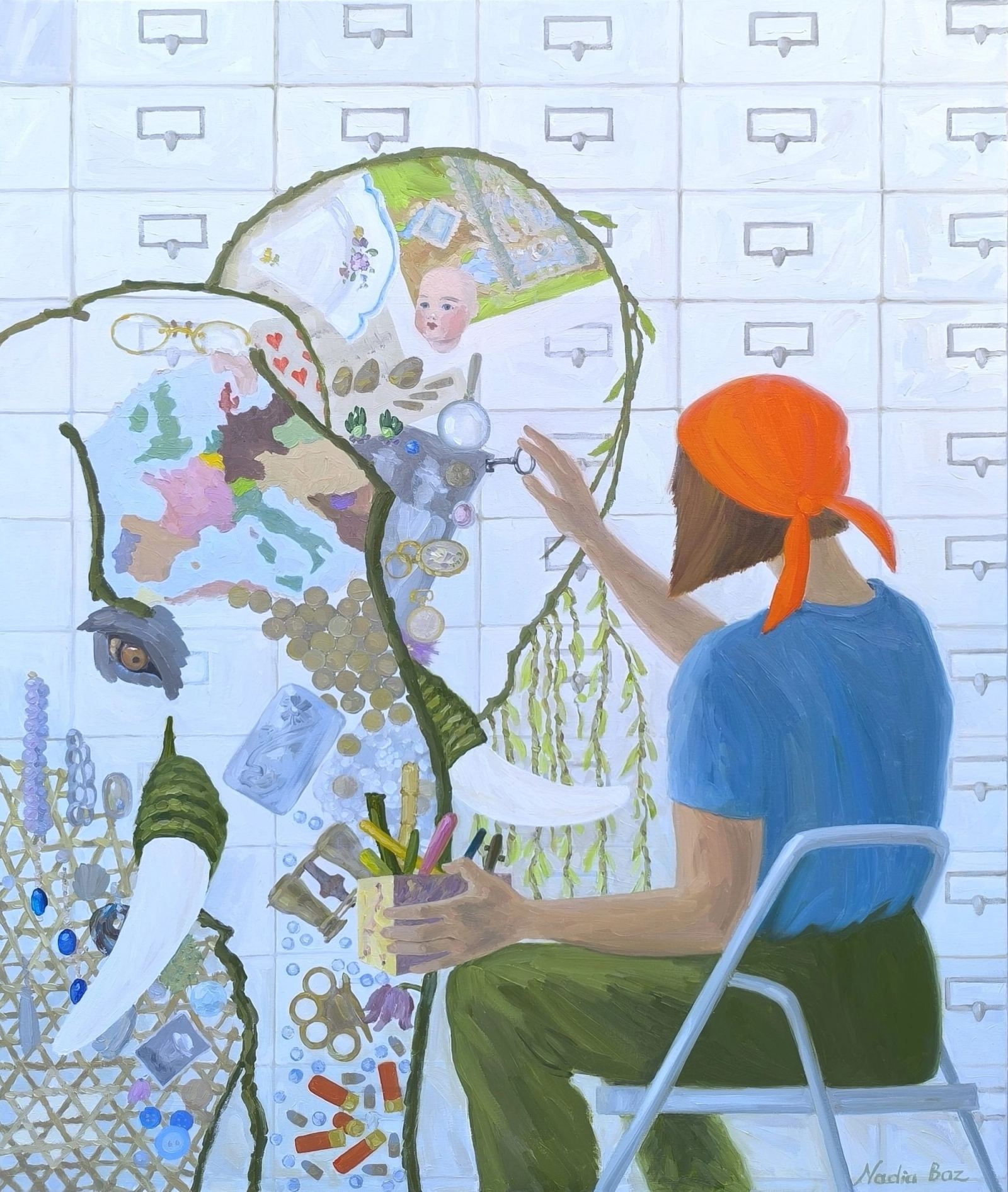 אחרי הכול, שמן על בד, 90 × 110 ס״מ, 2026