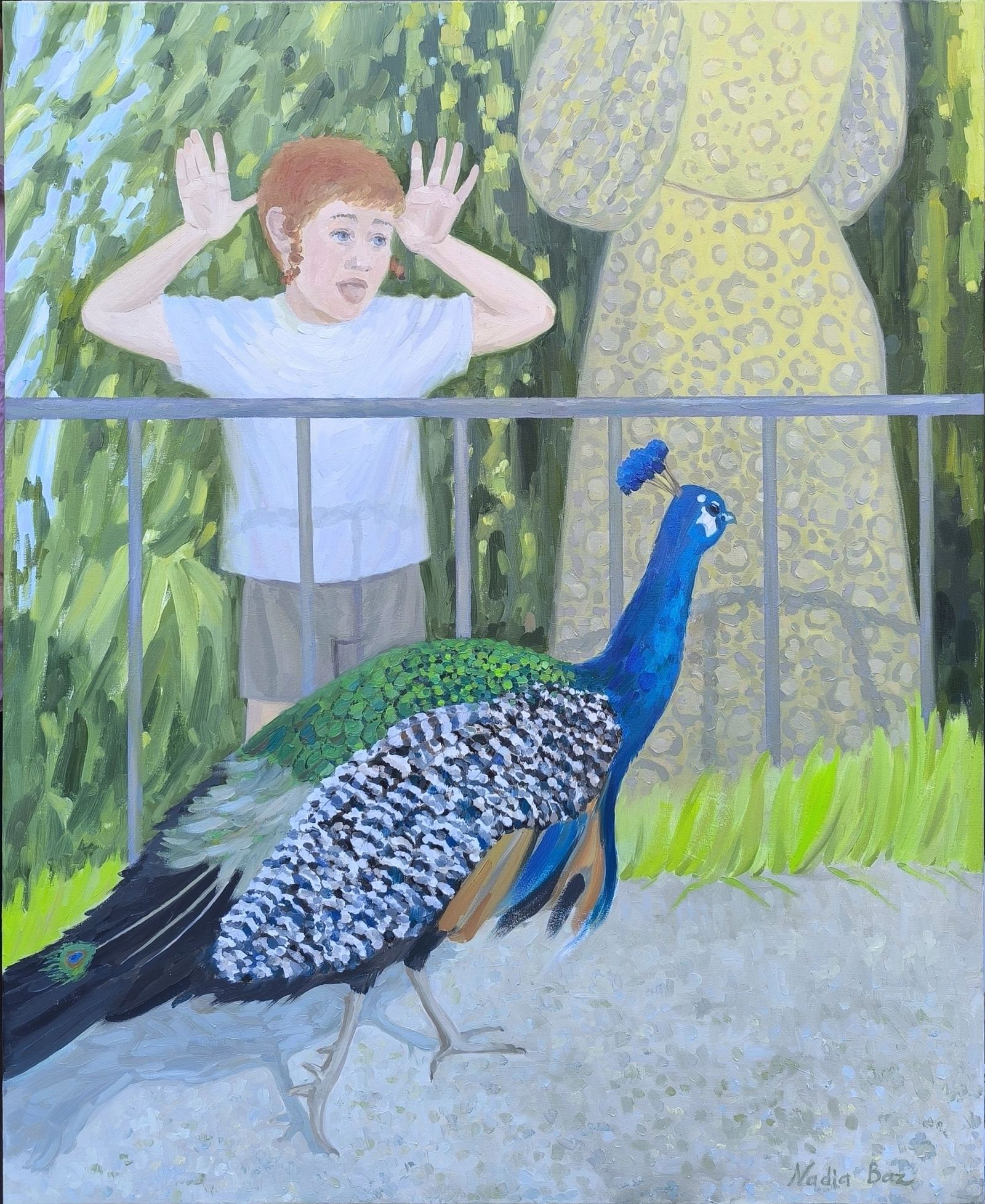 On the other Side, oil on canvas, 90 × 110 ס״מ, 2026