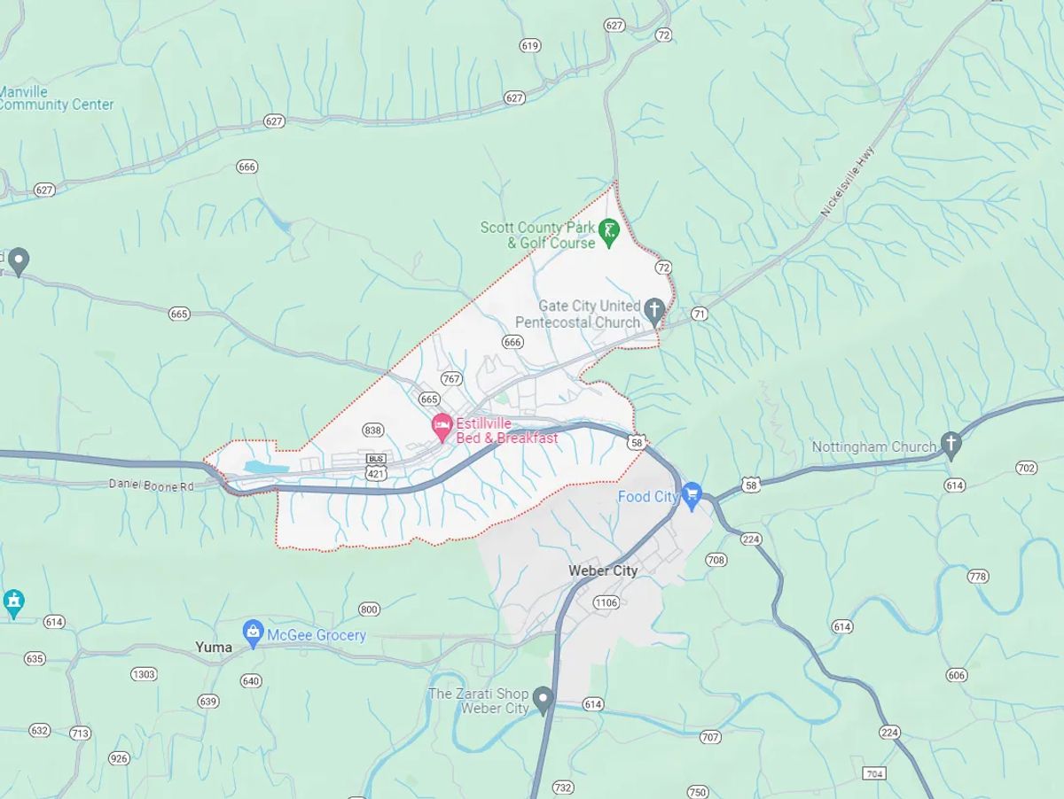 Map of Gate City