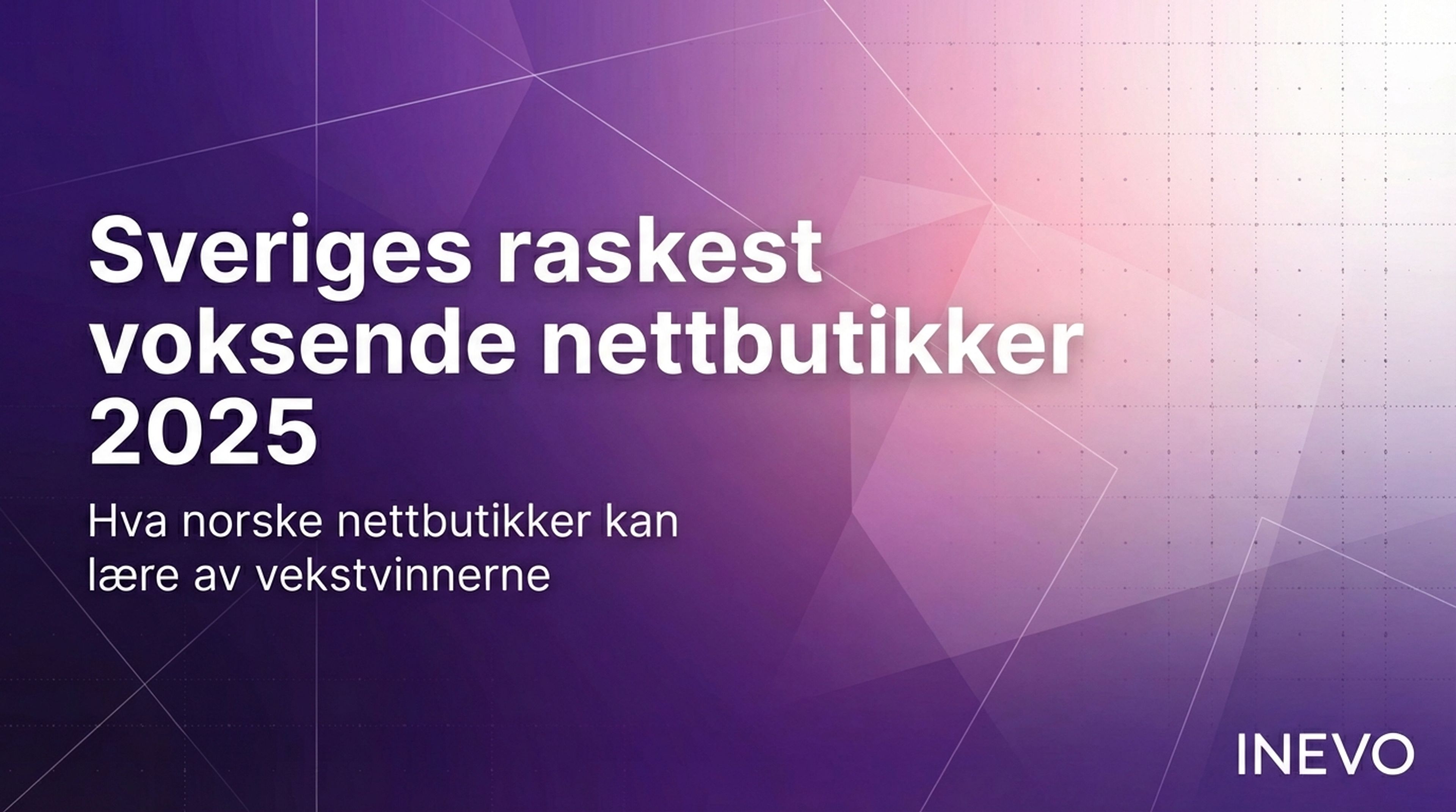 Sveriges raskest voksende nettbutikker 2025