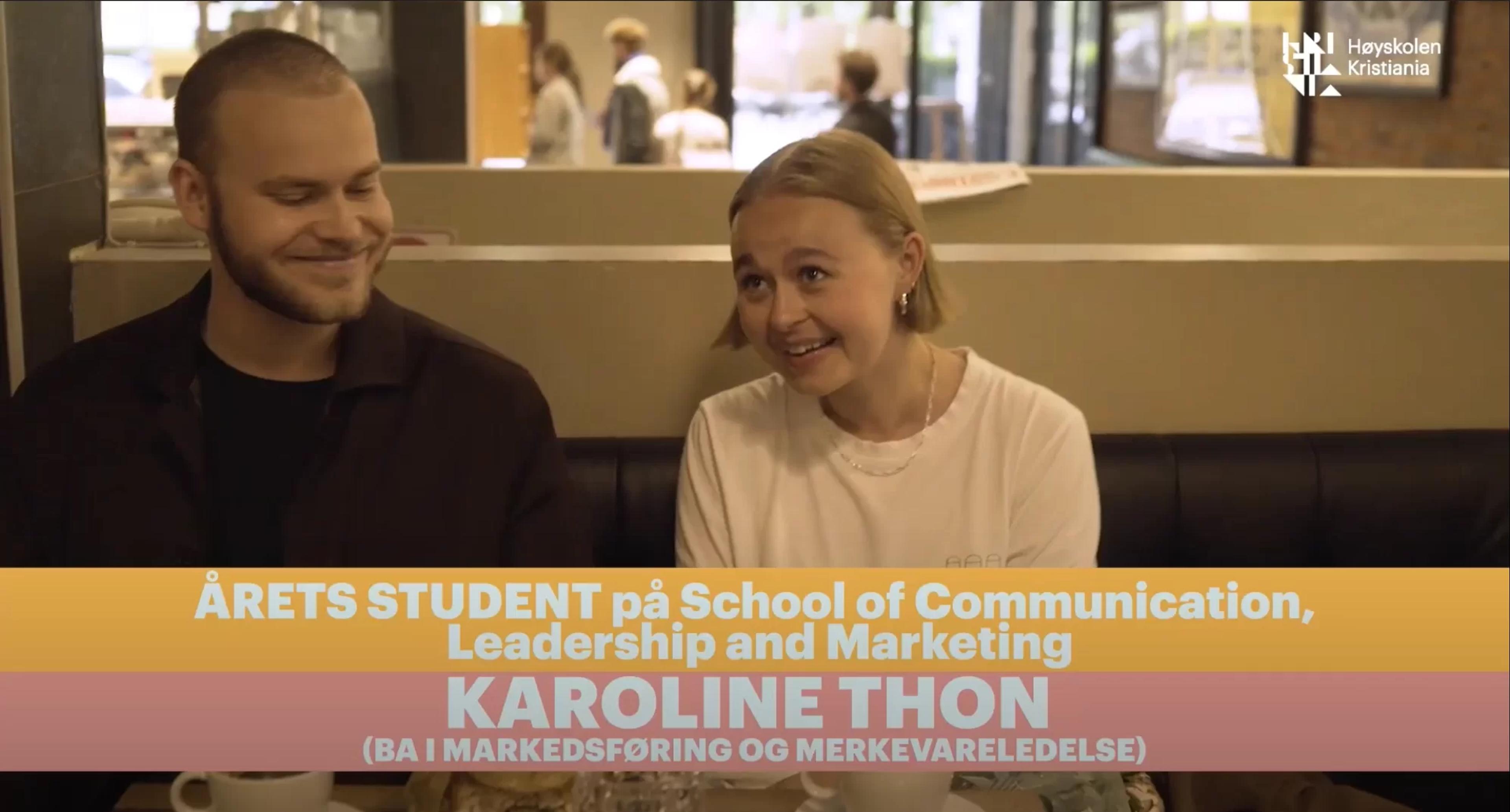 Årets avgangsstudent, Karoline Thon